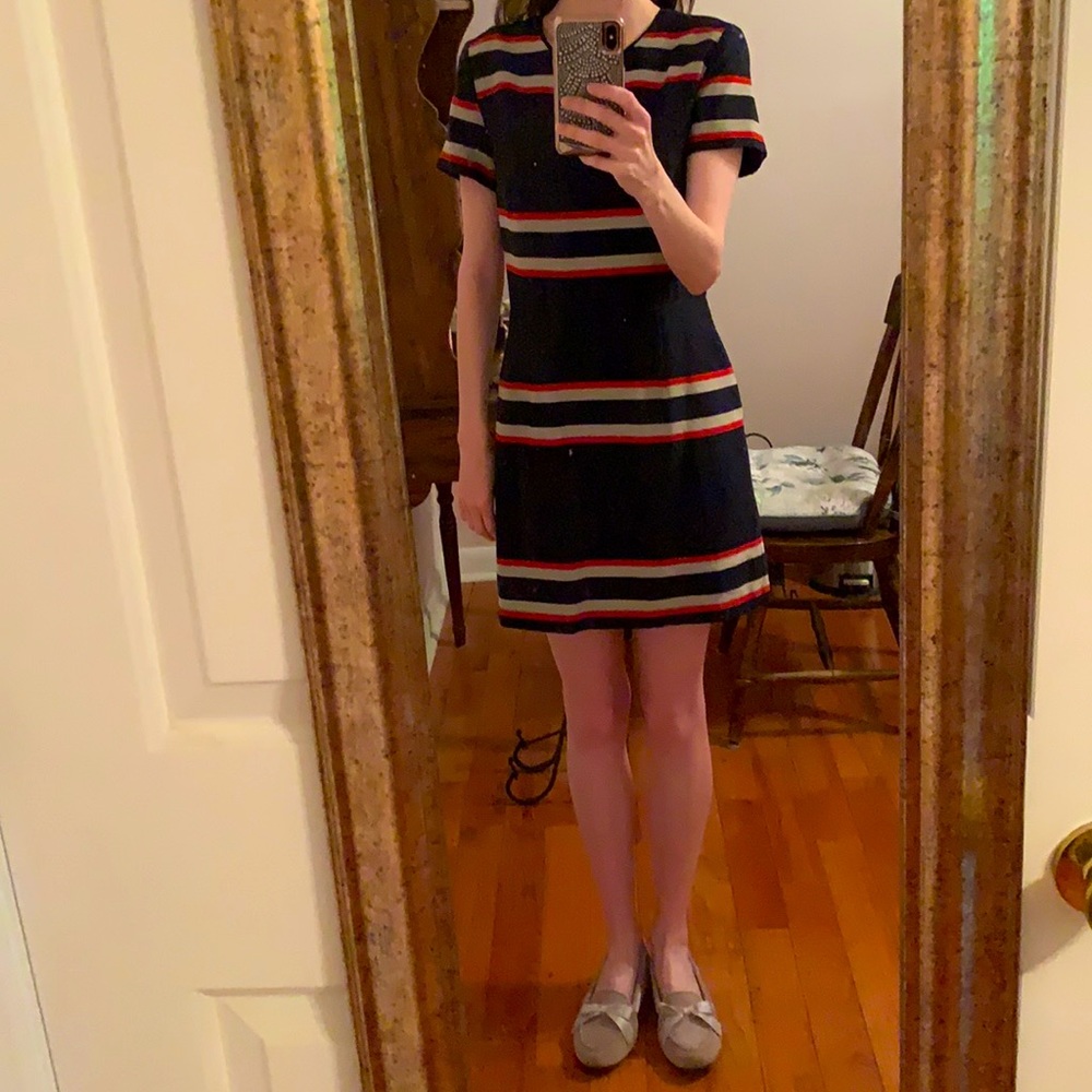 Sea New York Striped Short Sleeve Dress